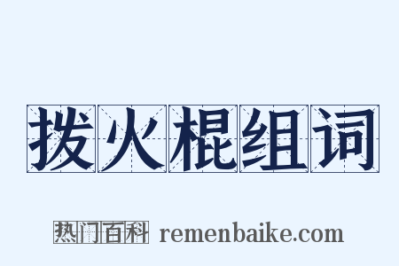 拨火棍组词是什么意思的图片